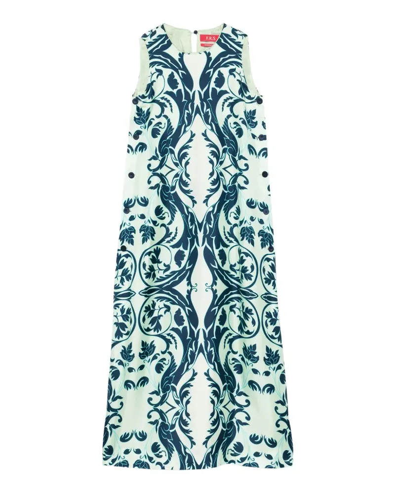 For Restless Sleepers Maxikleid mit Blumenmuster - Grün Grün