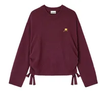 Pullover mit Kordelzug - Rot
