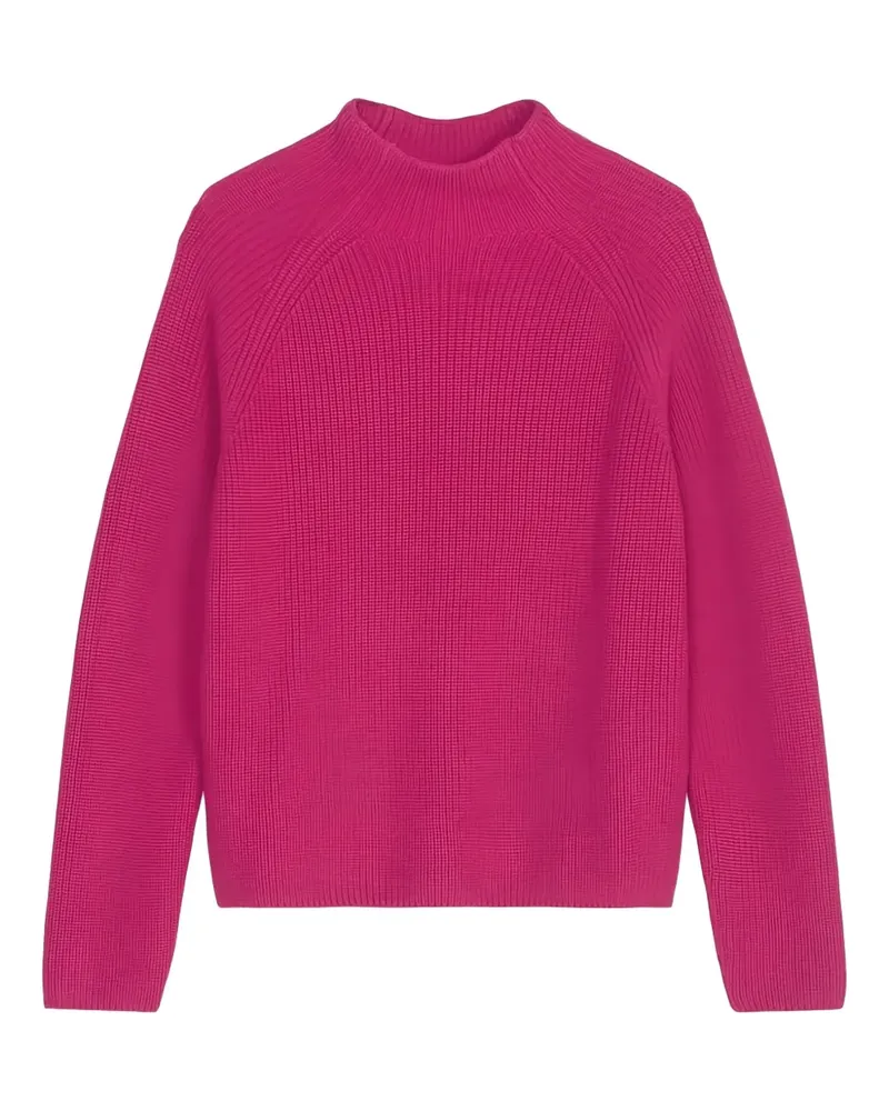 Marc O'Polo Gerippter Pullover mit Stehkragen - Rosa Rosa