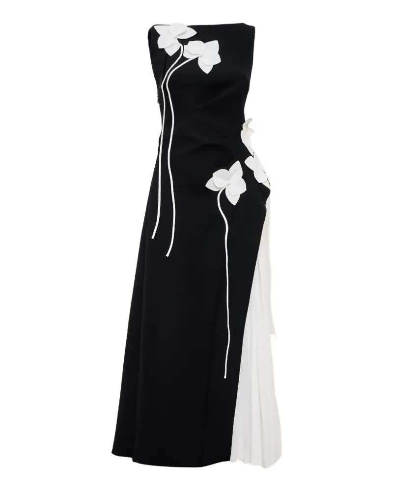 Acler Limisi Maxikleid mit Blumenapplikation - Schwarz Schwarz