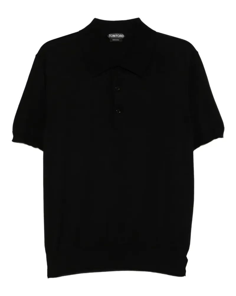 Tom Ford Kurzärmeliges Poloshirt - Schwarz Schwarz