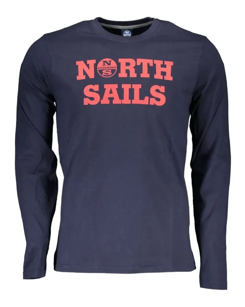 North Sails Langarmshirt mit Logo-Print - Blau Blau