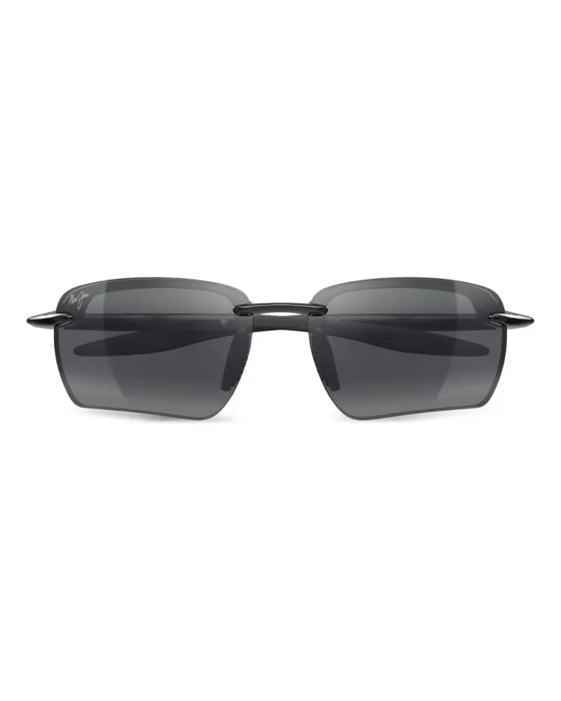 Maui Jim Ho'okipa Ultra G rimless rectangle-frame sunglasses - Schwarz Schwarz