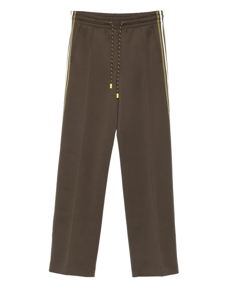 Marc Cain drawstring-waist side-stripe pants - Grün Grün