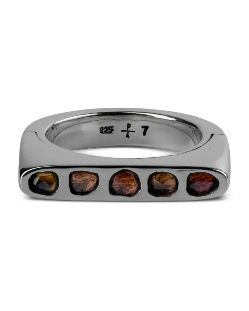 Parts Of Four Sistema Sterlingsilberring mit Saphir Silber