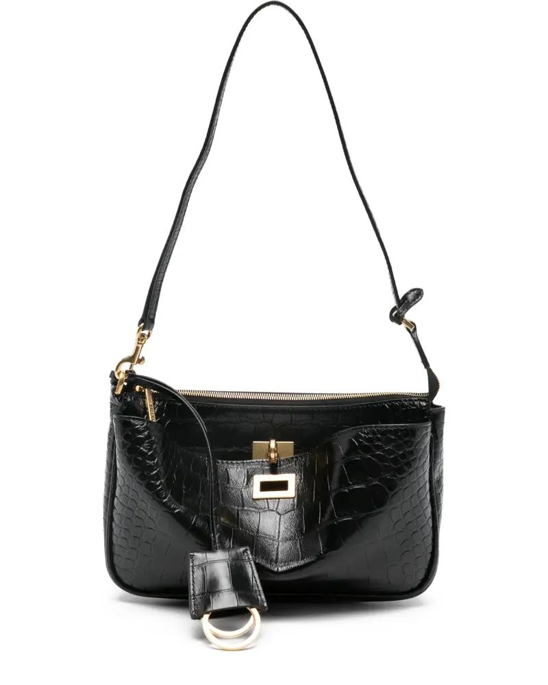 Balenciaga Rodeo Mini-Tasche mit Kroko-Effekt - Schwarz Schwarz