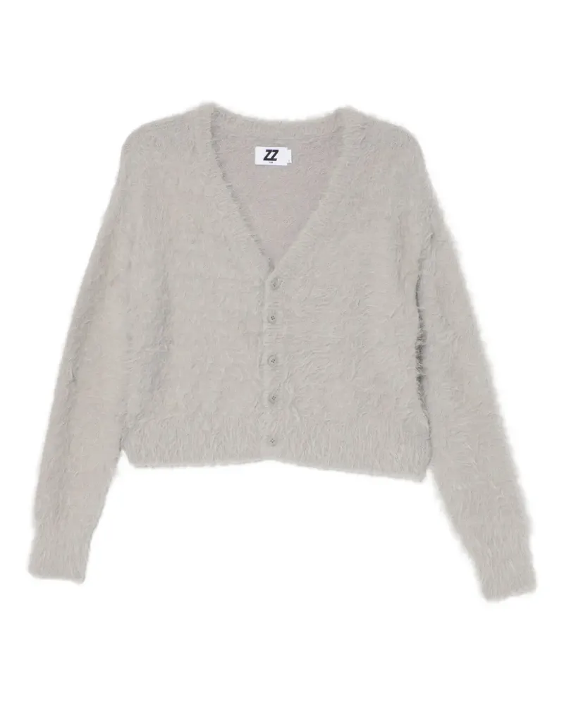 Izzue Cardigan aus Faux Fur - Grau Grau