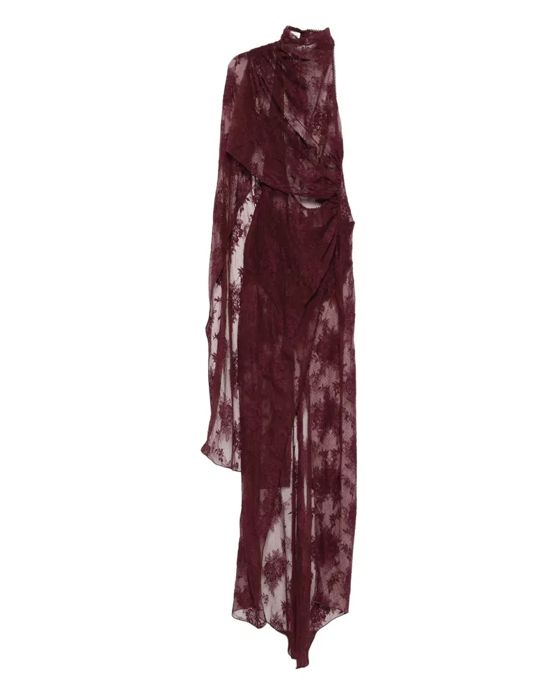 ANDAMANE Drapiertes Maxikleid aus Spitze - Rot Rot
