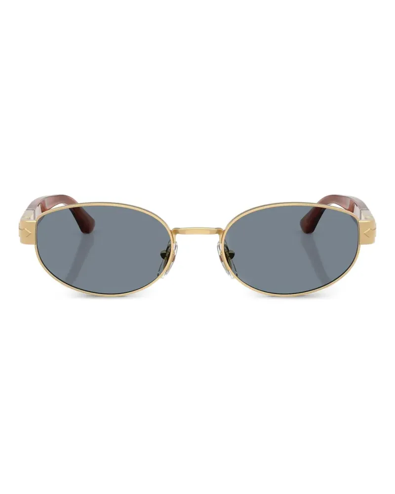 Persol Sonnenbrille mit ovalem Gestell - Gold Gold