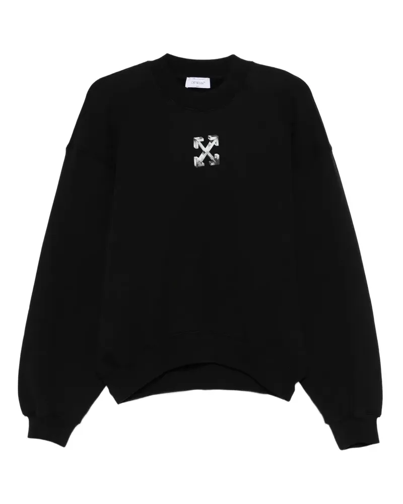 OFF-WHITE Sweatshirt mit Logo-Print - Schwarz Schwarz