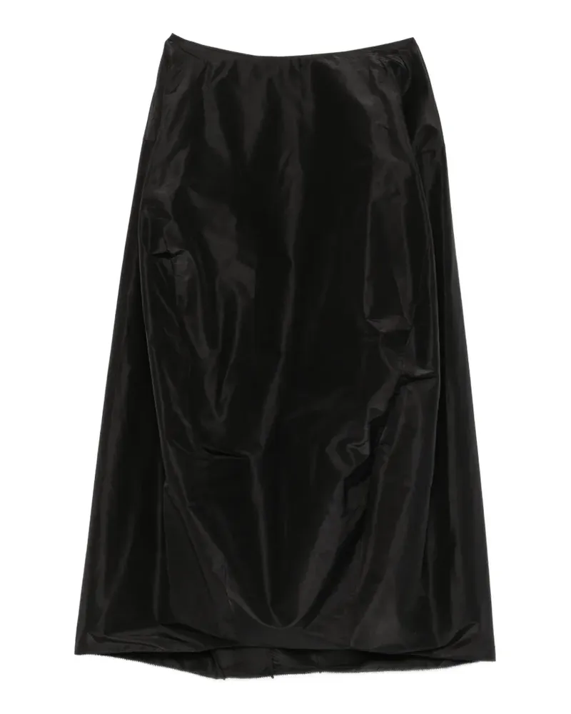 The Row Galyra gathered midi skirt - Schwarz Schwarz