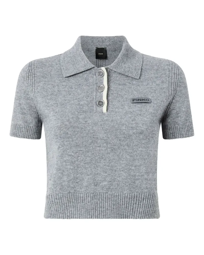 Pinko Klassisches Poloshirt - Grau Grau