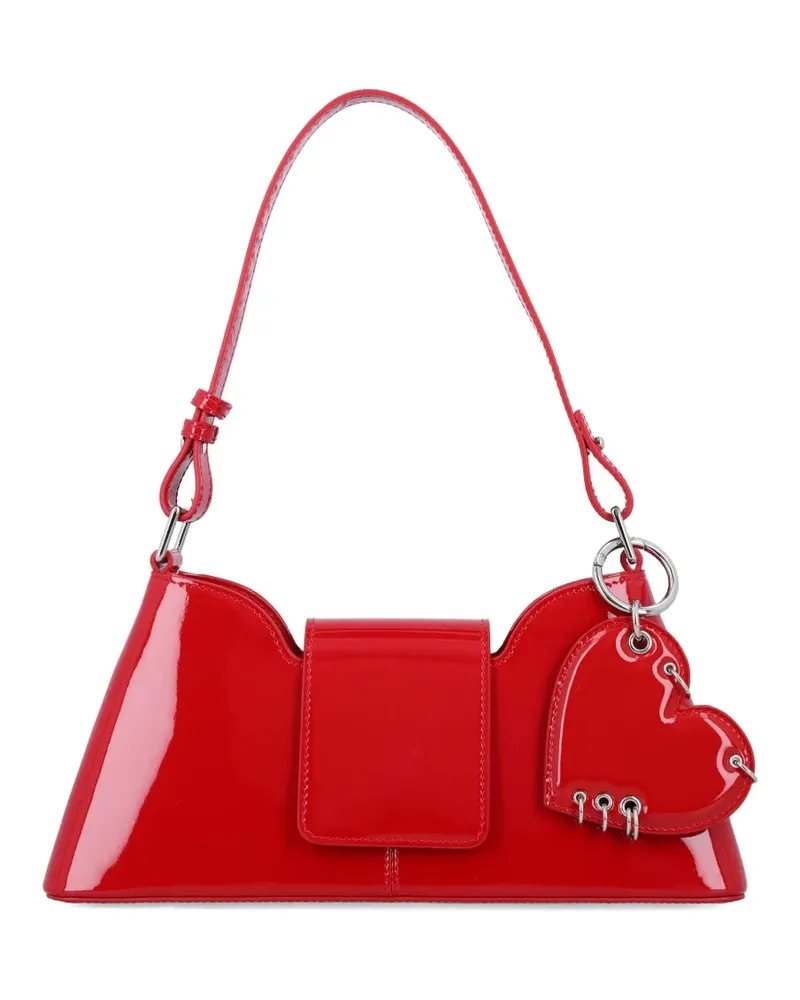 Justine Clenquet Schultertasche mit Herzform - Rot Rot