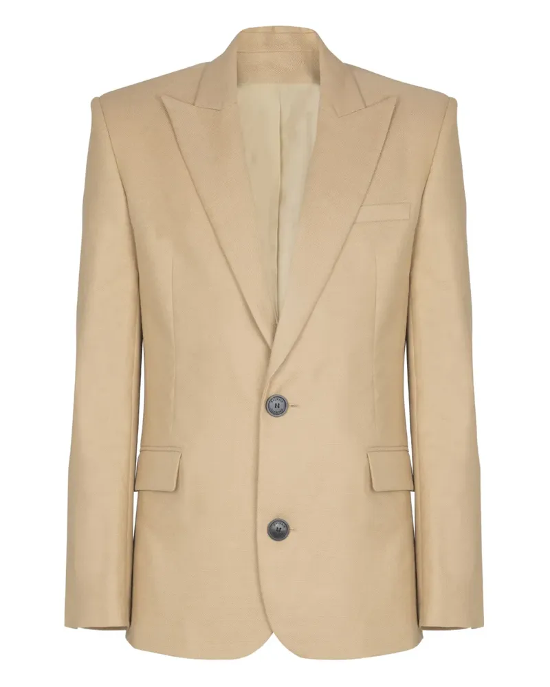Balmain Sakko aus Canvas - Nude Nude