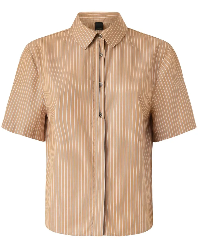 Pinko Gestreiftes Hemd - Braun Braun
