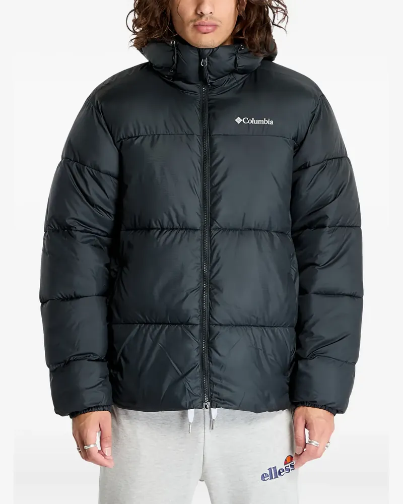 Columbia Sportswear Company logo-print padded jacket - Schwarz Schwarz