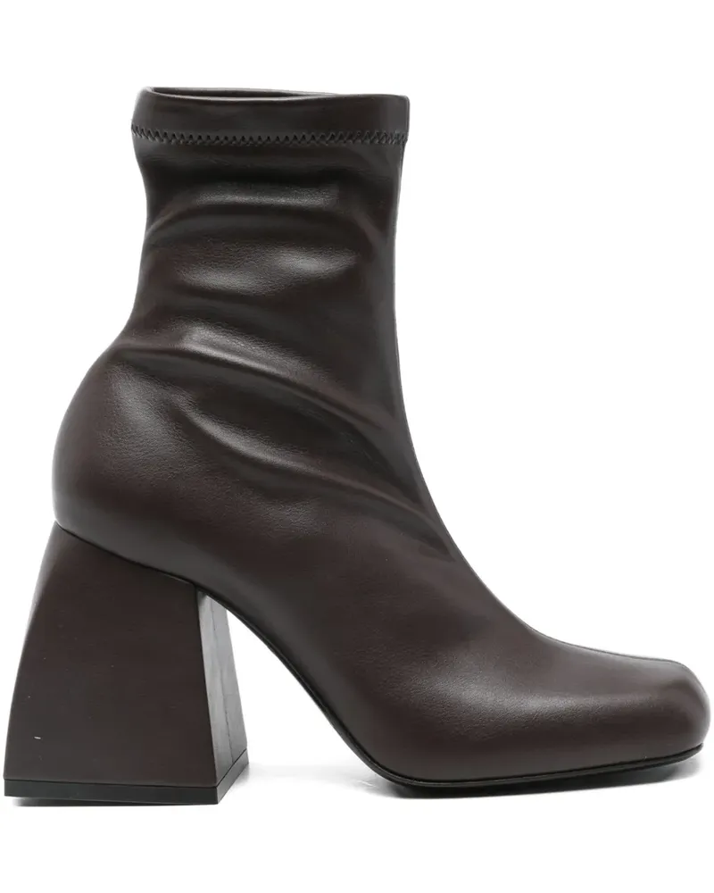 NODALETO 90mm Mila boots - Braun Braun