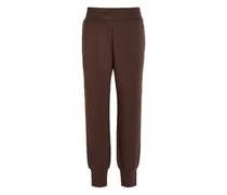Jogginghose mit Stretchbund - Braun