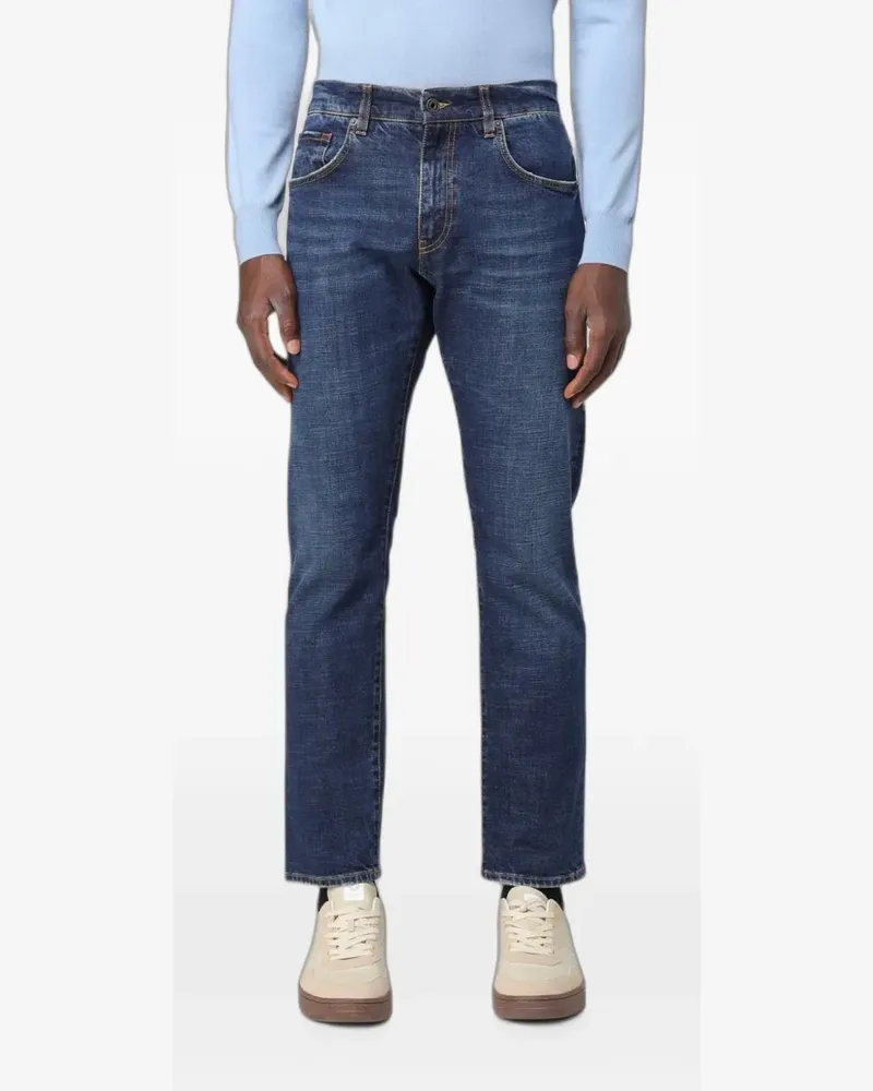 Fay faded slim-fit jeans - Blau Blau