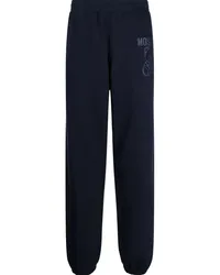 Moschino Hose mit Logo-Print Blau