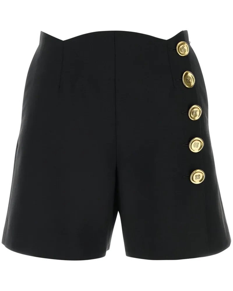 Givenchy Shorts mit Zierknöpfen - Schwarz Schwarz