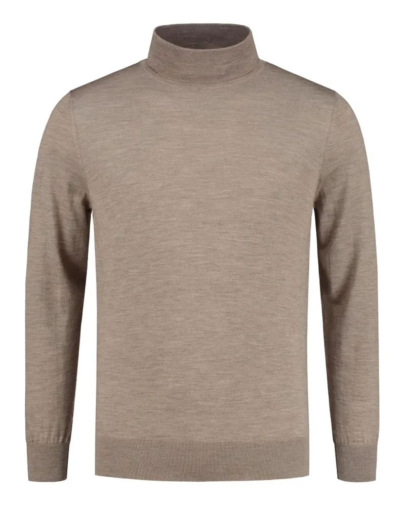 Corneliani Pullover mit Stehkragen - Braun Braun