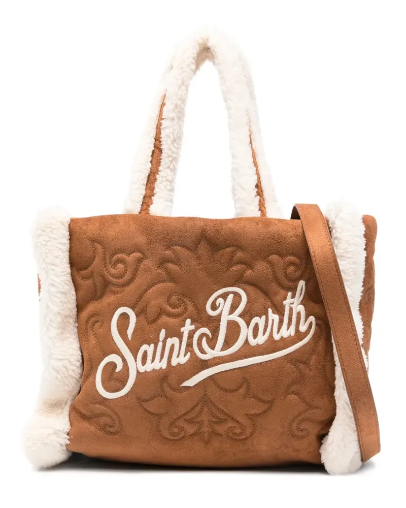 MC2 Saint Barth Handtasche mit Shearling - Braun Braun