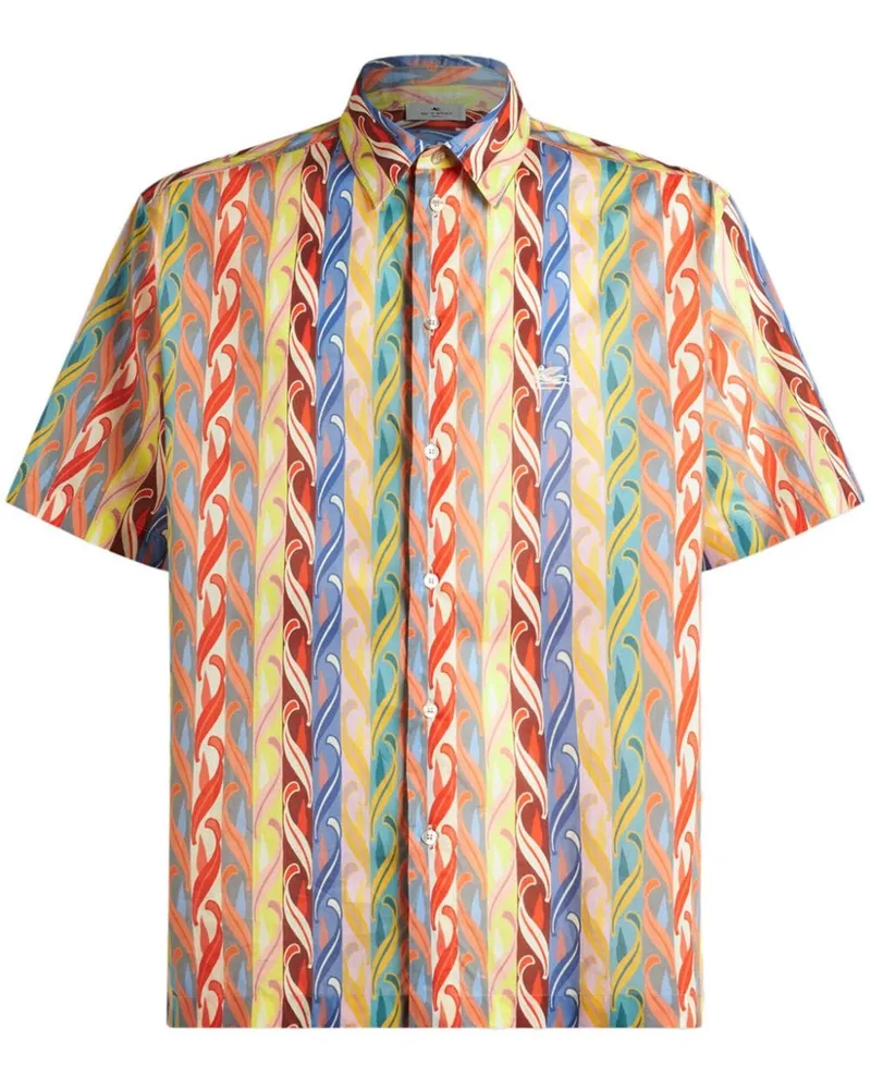 Etro Hemd mit grafischem Print - Gelb Gelb