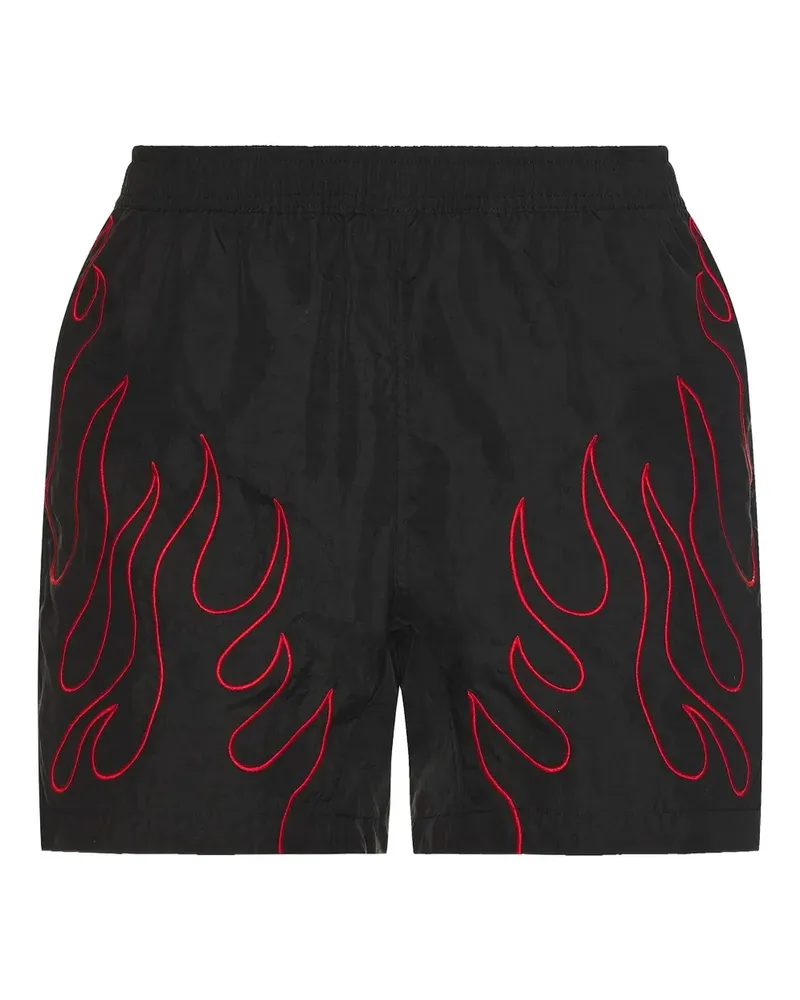 PLEASURES Bestickte Shorts - Schwarz Schwarz