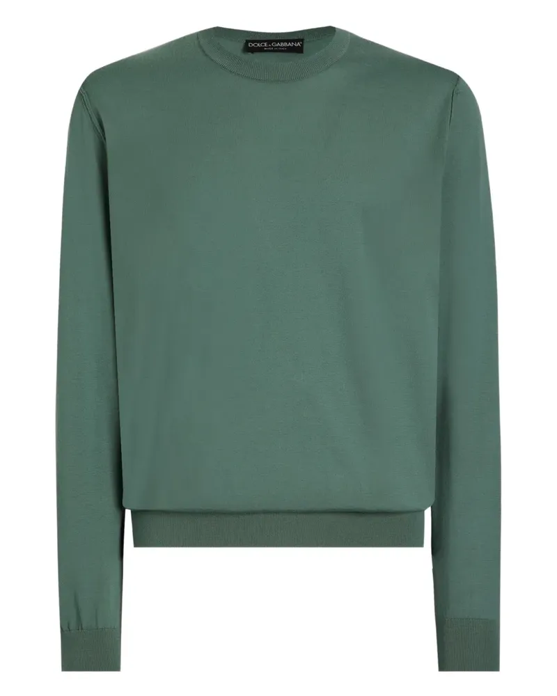 Dolce & Gabbana crew-neck long-sleeve sweater - Grün Grün