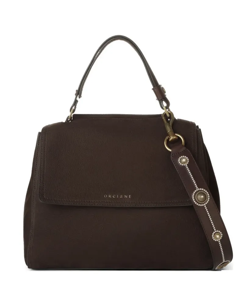 Orciani medium Sveva embellished tote bag - Braun Braun