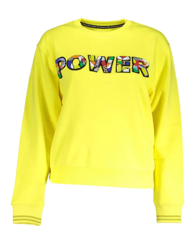 Desigual embroidered detail sweater - Gelb Gelb