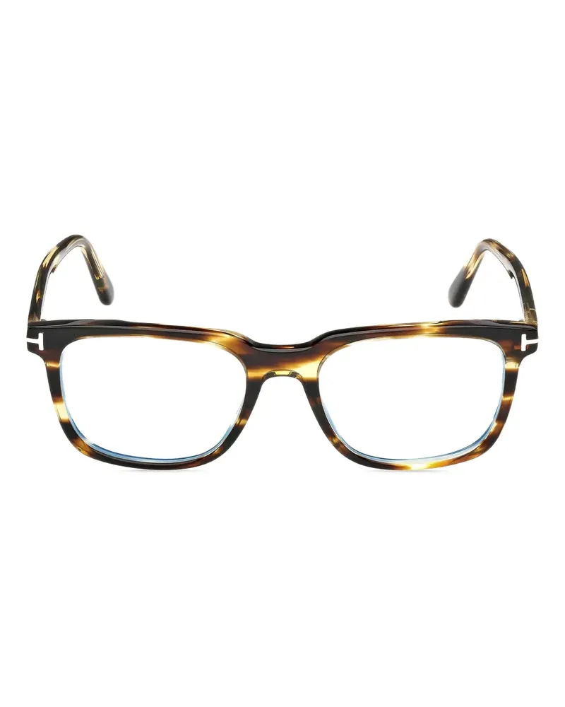 Tom Ford Brille mit eckigem Gestell - Braun Braun