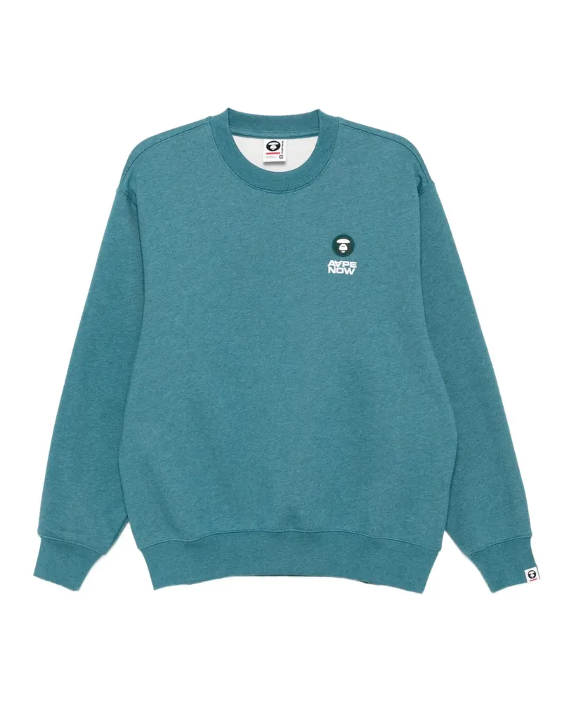 BAPE Sweatshirt mit Logo-Applikation - Grün Grün