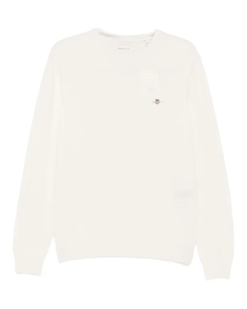 Gant Pullover aus superfeiner Lammwolle - Nude Nude