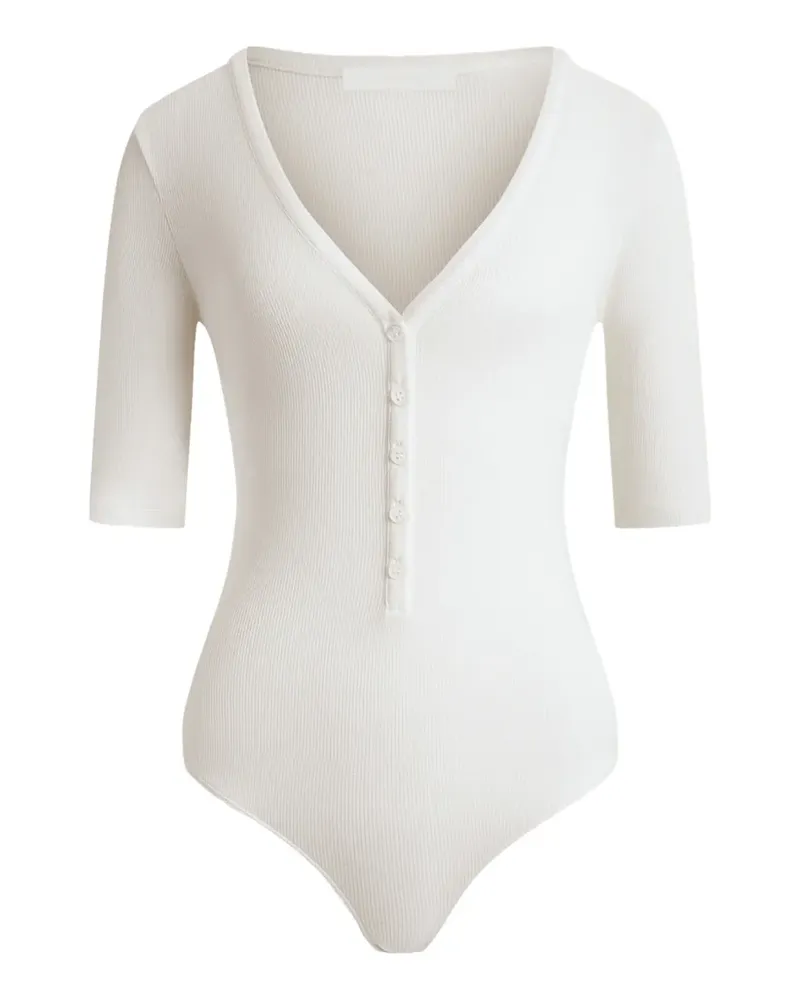 12 STOREEZ Body mit V-Ausschnitt - Nude Nude