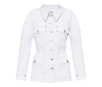 Klassische Jeansjacke - Weiß