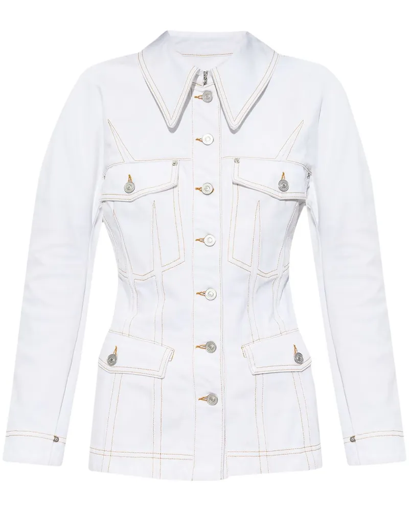 Givenchy Klassische Jeansjacke - Weiß Weiß