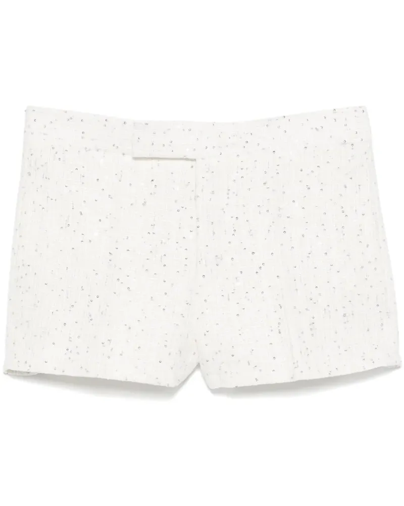 Sapio Shorts mit Pailletten - Weiß Weiß