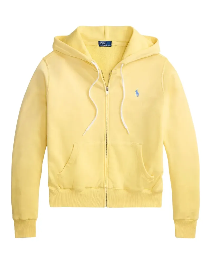 Ralph Lauren logo-embroidered zip-up hoodie - Gelb Gelb