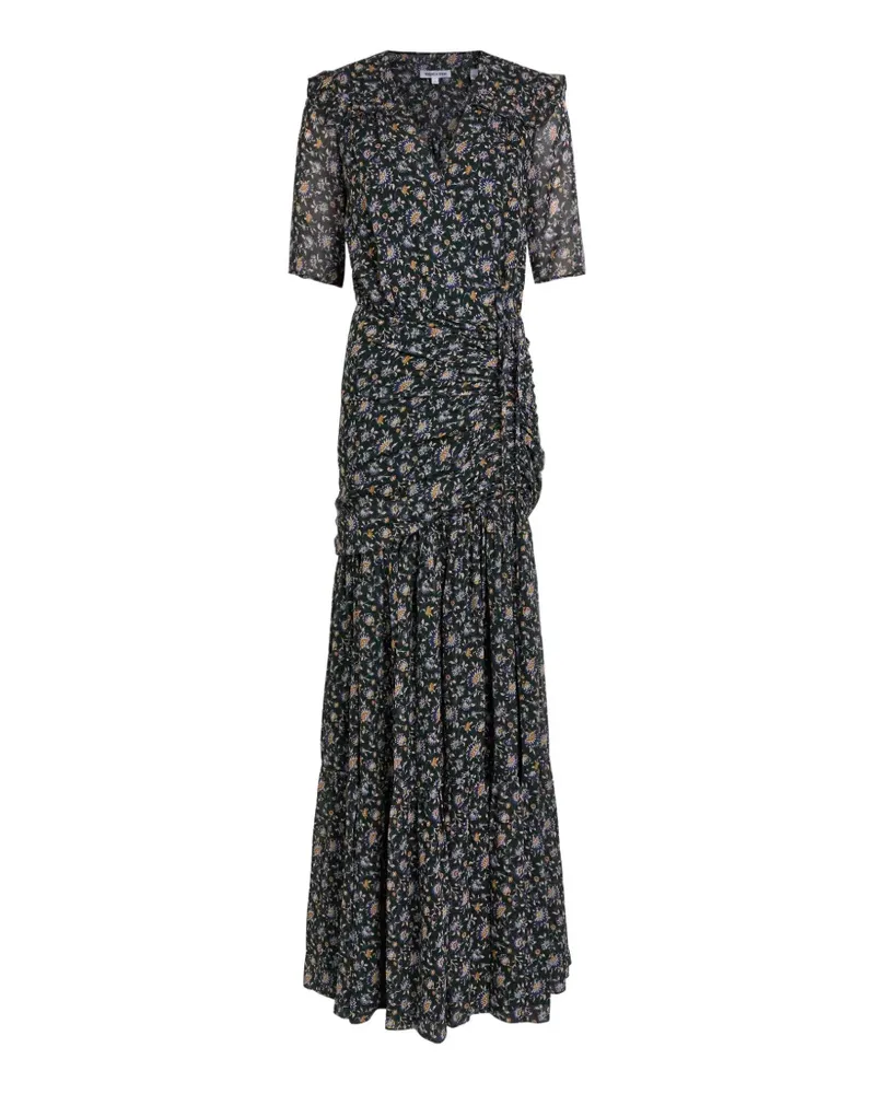 Veronica Beard ruffled floral-print maxi dress - Grün Grün