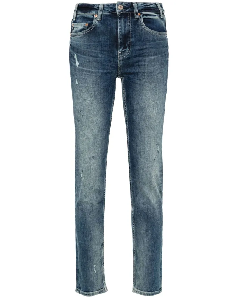 Adriano Goldschmied Halbhohe Skinny-Jeans - Blau Blau