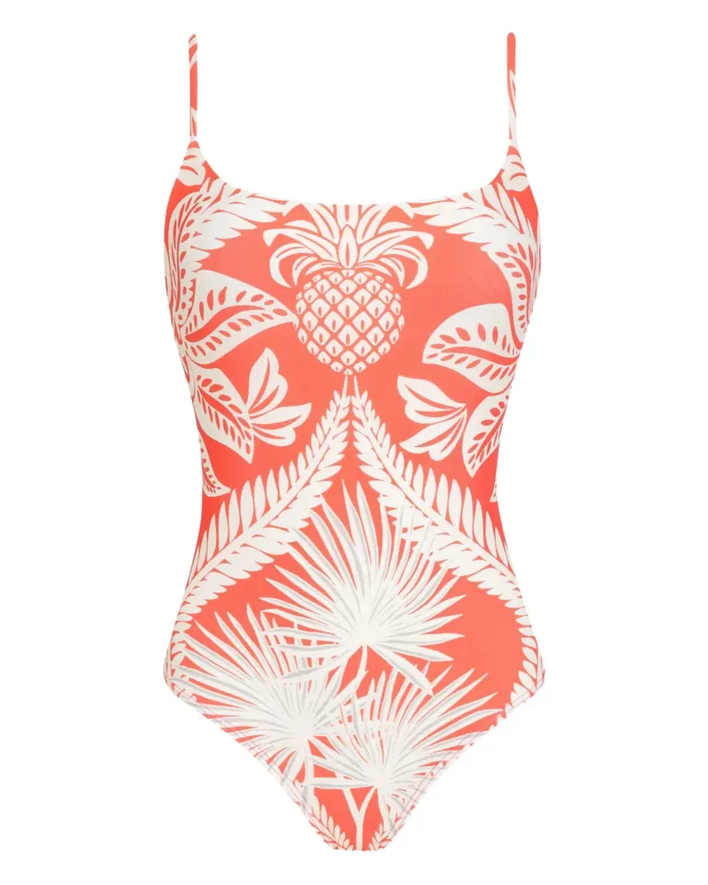 Lygia & Nanny Badeanzug mit Ananas-Print - Rosa Rosa