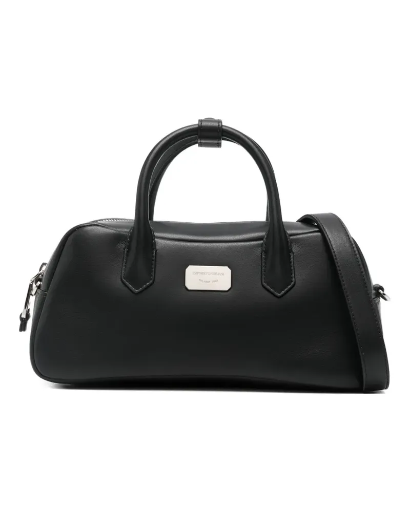 Emporio Armani top handle clutch bag - Schwarz Schwarz