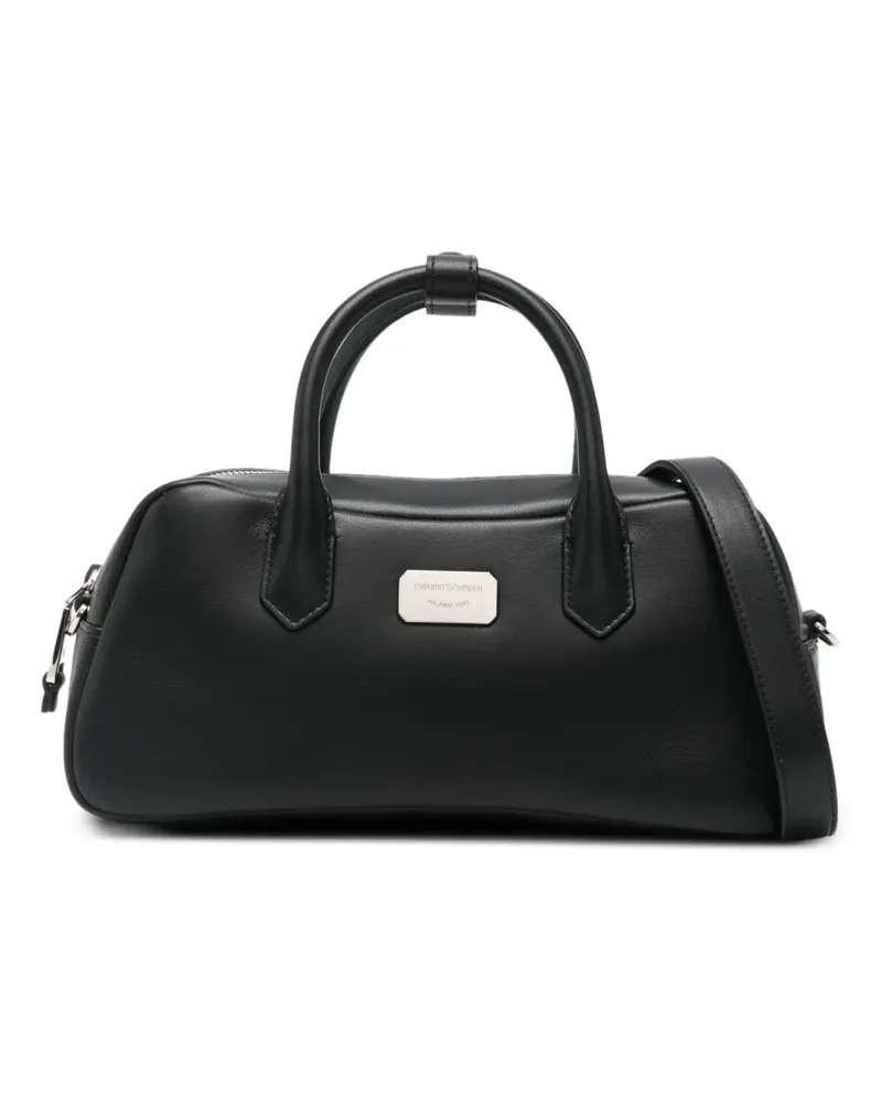 Emporio Armani top handle clutch bag - Schwarz Schwarz