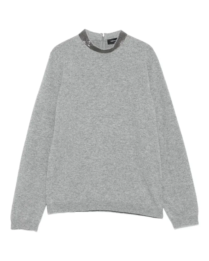 Fabiana Filippi Pullover mit Pailletten - Grau Grau