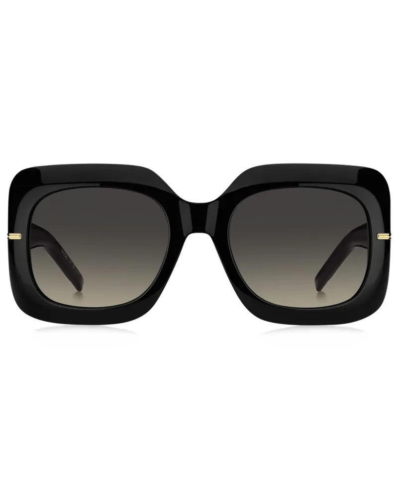 HUGO BOSS Sonnenbrille mit Logo-Prägung - Schwarz Schwarz
