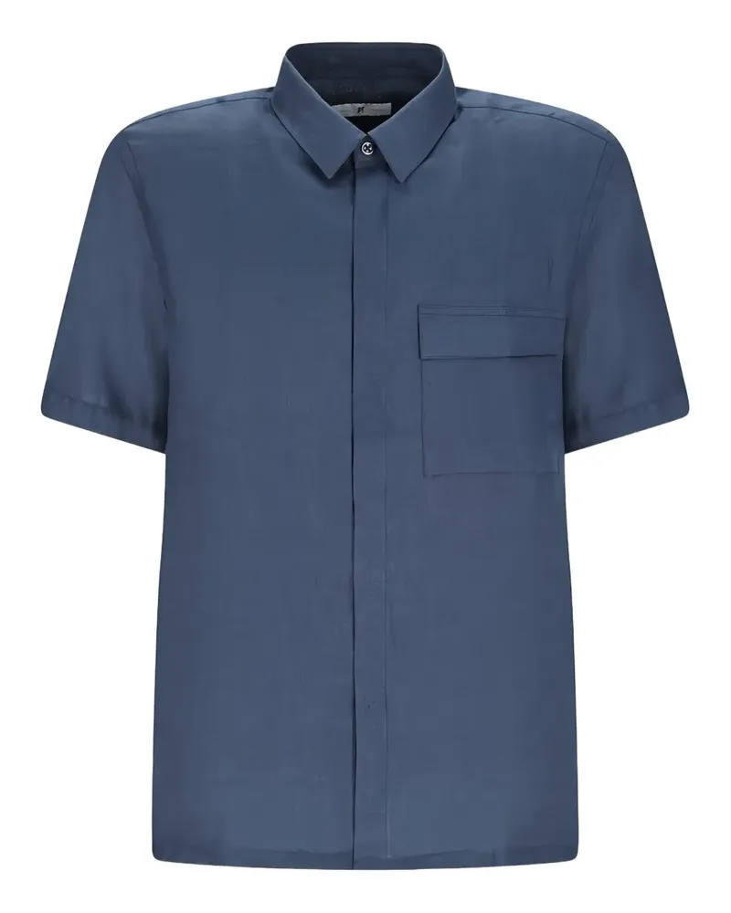 PT TORINO Hemd mit aufgesetzter Tasche - Blau Blau