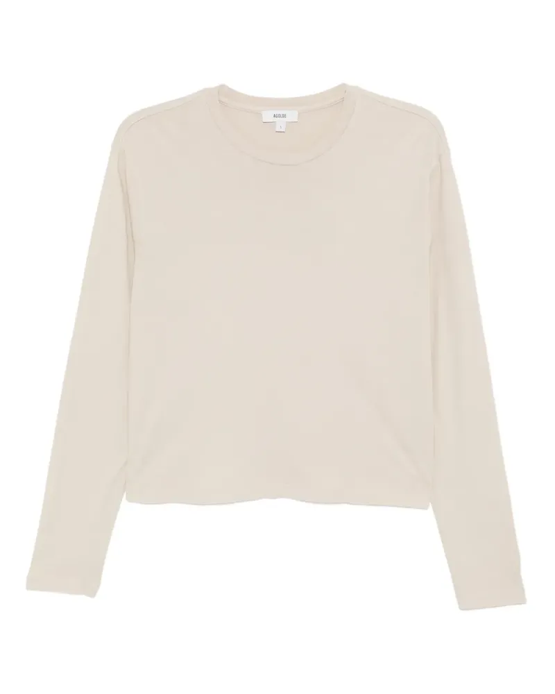 AGOLDE T-Shirt aus Baumwolle - Nude Nude