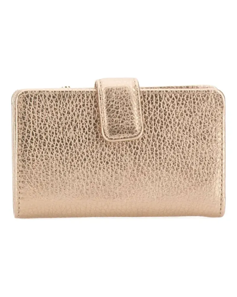 Gianni Chiarini Dollaro pebbled tab wallet - Gold Gold